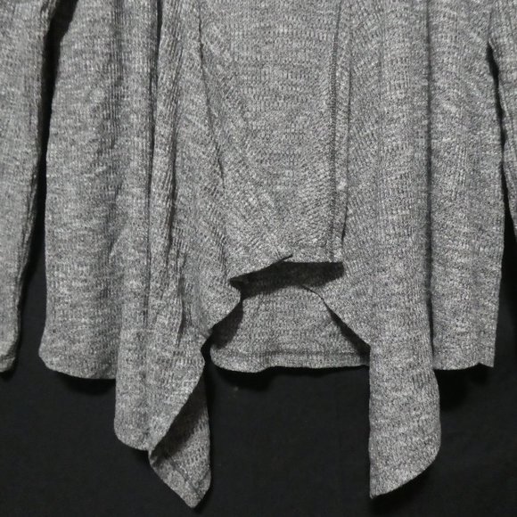 GEORGE | xs | Hooded Charcoal Open Front Long Sleeve Cardigan / Shrug | GUC - Picture 8 of 15